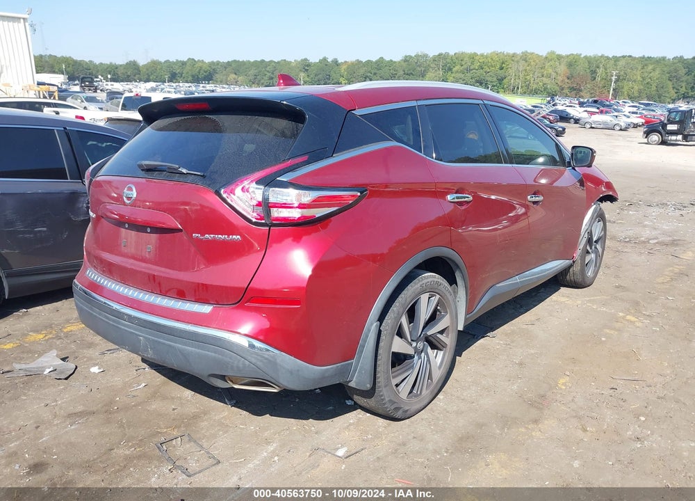 2018 NISSAN MURANO PLATINUM VIN: 5N1AZ2MG3JN159057