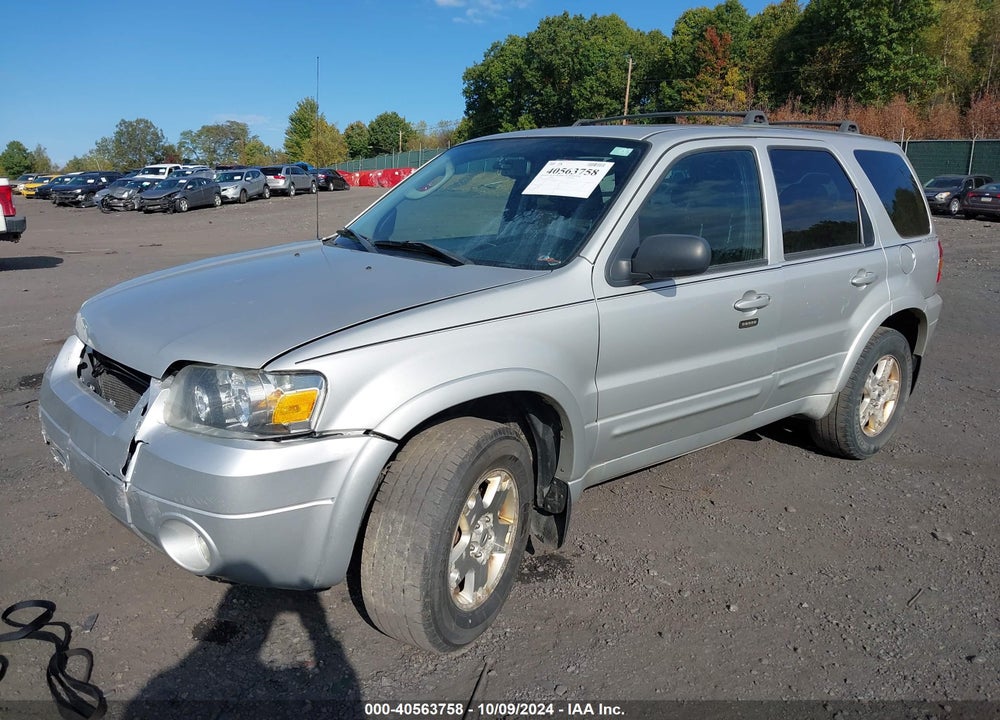 2006 FORD ESCAPE LIMITED VIN: 1FMCU94186KC25638