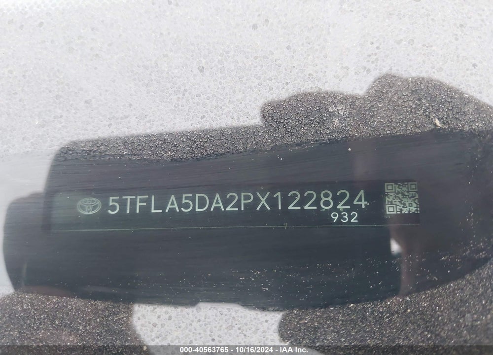 2023 TOYOTA TUNDRA SR5 VIN: 5TFLA5DA2PX122824