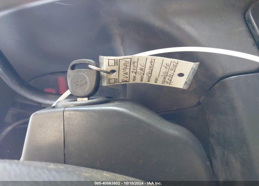 2009 GMC SAVANA 2500 WORK VAN VIN: 1GTGG25C391147820