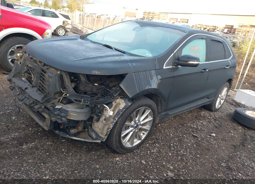 2017 FORD EDGE TITANIUM VIN: 2FMPK4K94HBB15718
