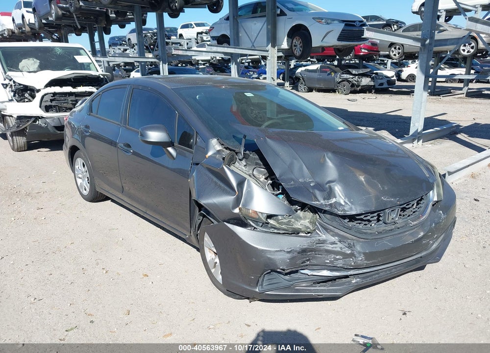 2013 HONDA CIVIC LX VIN: 19XFB2F56DE056086