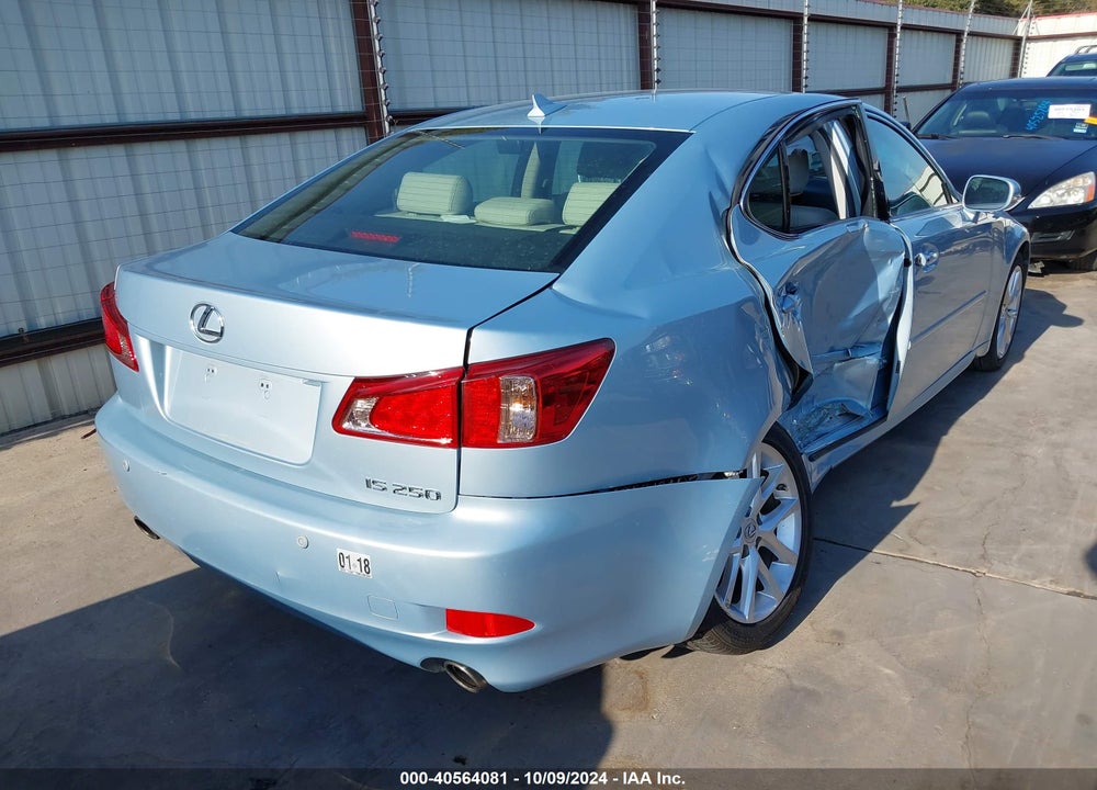 2011 LEXUS IS 250 VIN: JTHBF5C20B2100364