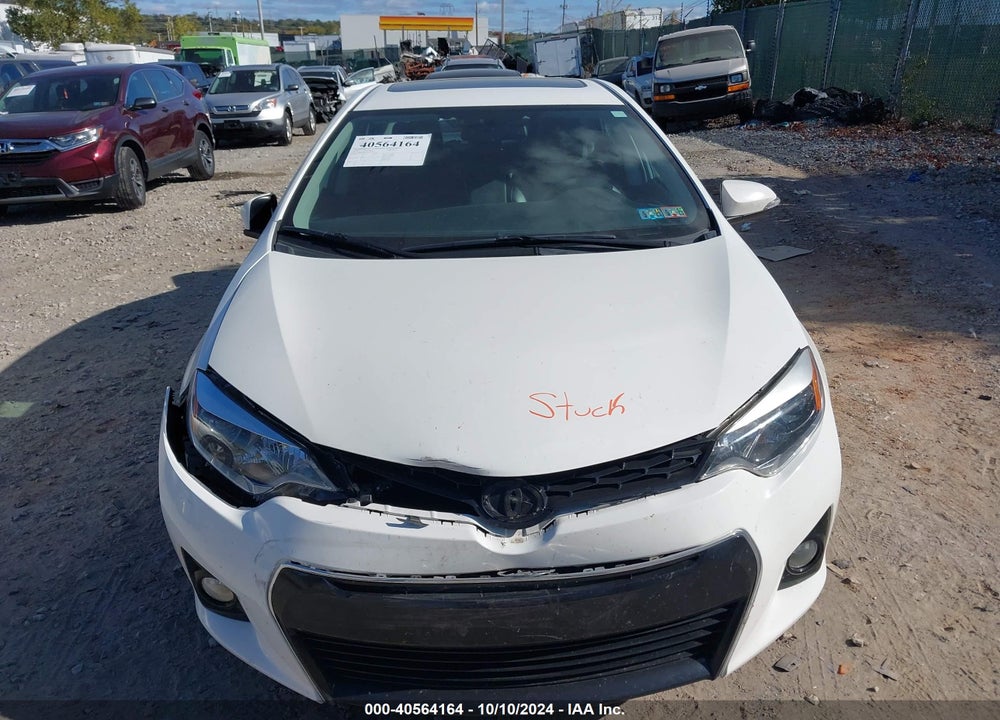 2016 TOYOTA COROLLA S PLUS VIN: 2T1BURHE3GC675956