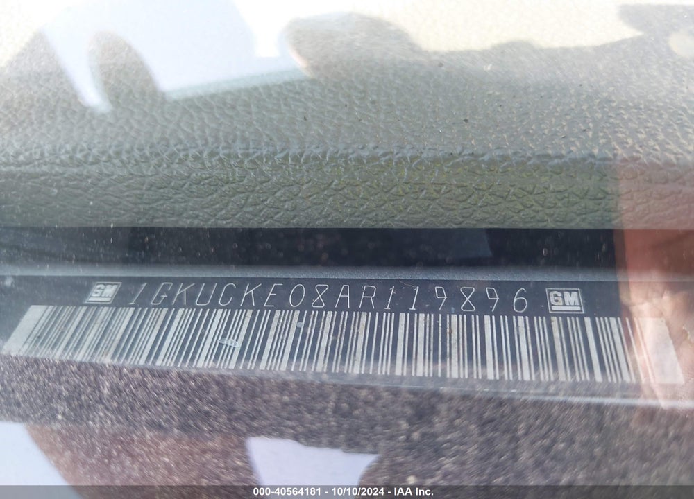 2010 GMC YUKON XL 1500 SLT VIN: 1GKUCKE08AR119896