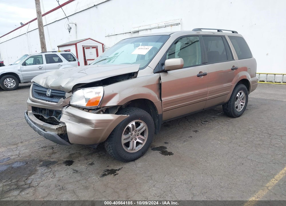2004 HONDA PILOT EX-L VIN: 2HKYF18664H620442