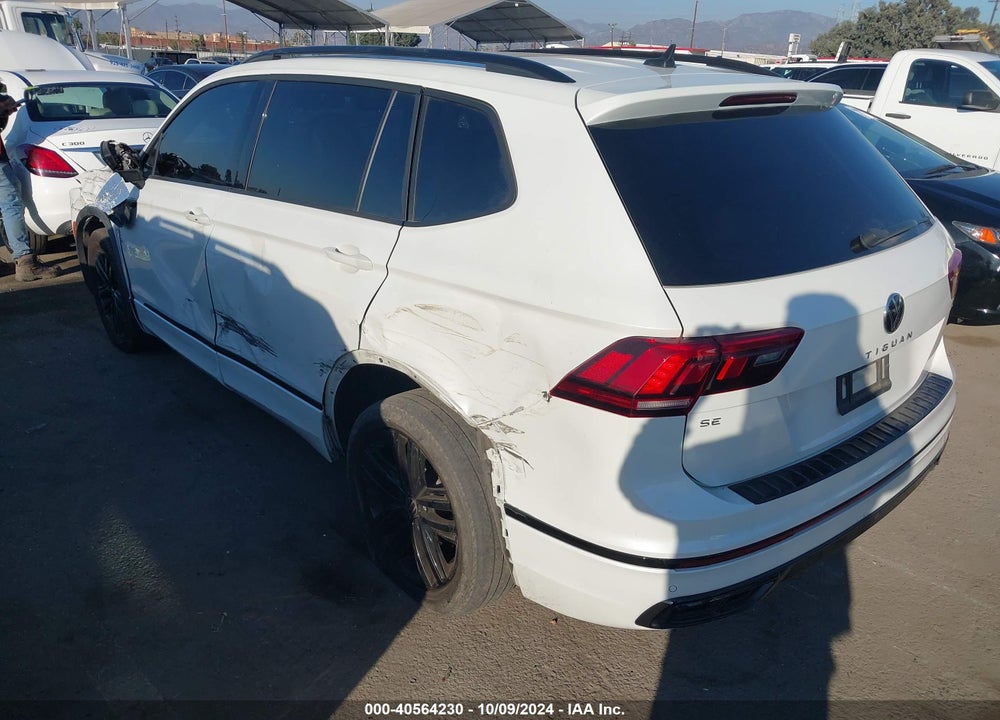 2022 VOLKSWAGEN TIGUAN 2.0T SE R-LINE BLACK VIN: 3VVCB7AX6NM128812