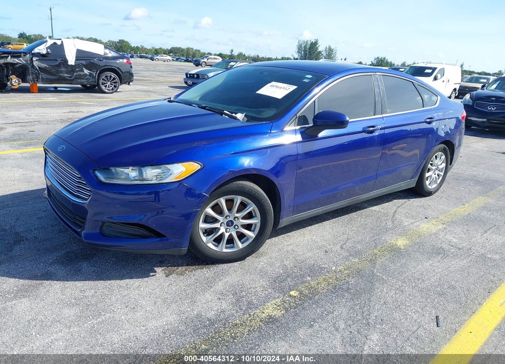 2016 FORD FUSION S VIN: 3FA6P0G77GR275406