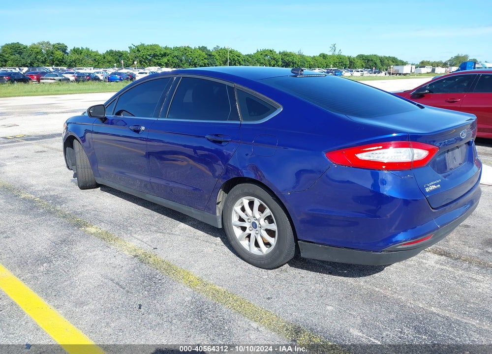 2016 FORD FUSION S VIN: 3FA6P0G77GR275406