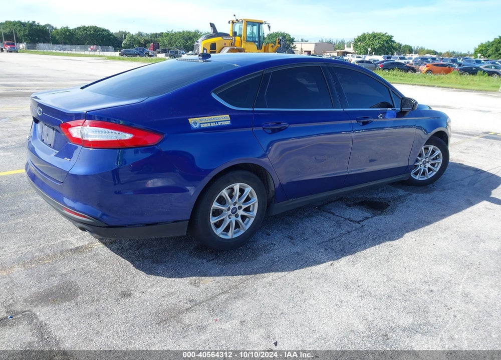 2016 FORD FUSION S VIN: 3FA6P0G77GR275406