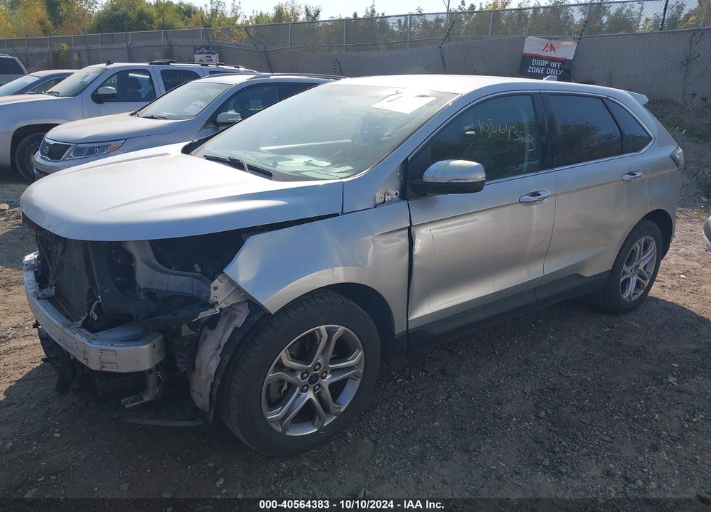 2016 FORD EDGE TITANIUM VIN: 2FMPK4K91GBB42163