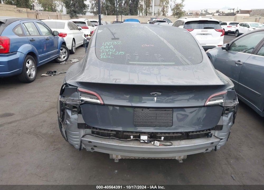 2022 TESLA MODEL 3 REAR-WHEEL DRIVE VIN: 5YJ3E1EA8NF316082