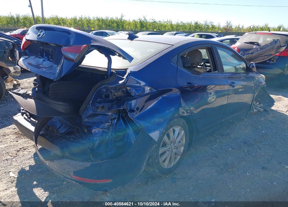2016 HYUNDAI ELANTRA VIN: 5NPDH4AE2GH783217