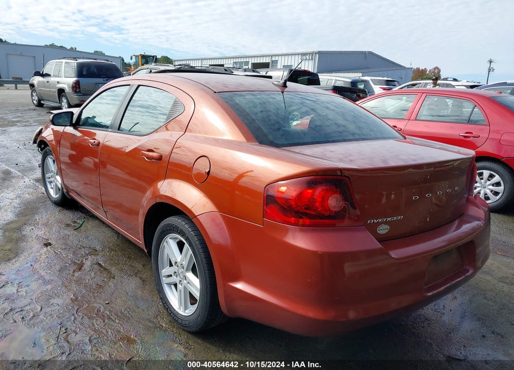 2012 DODGE AVENGER SXT VIN: 1C3CDZCB6CN235565