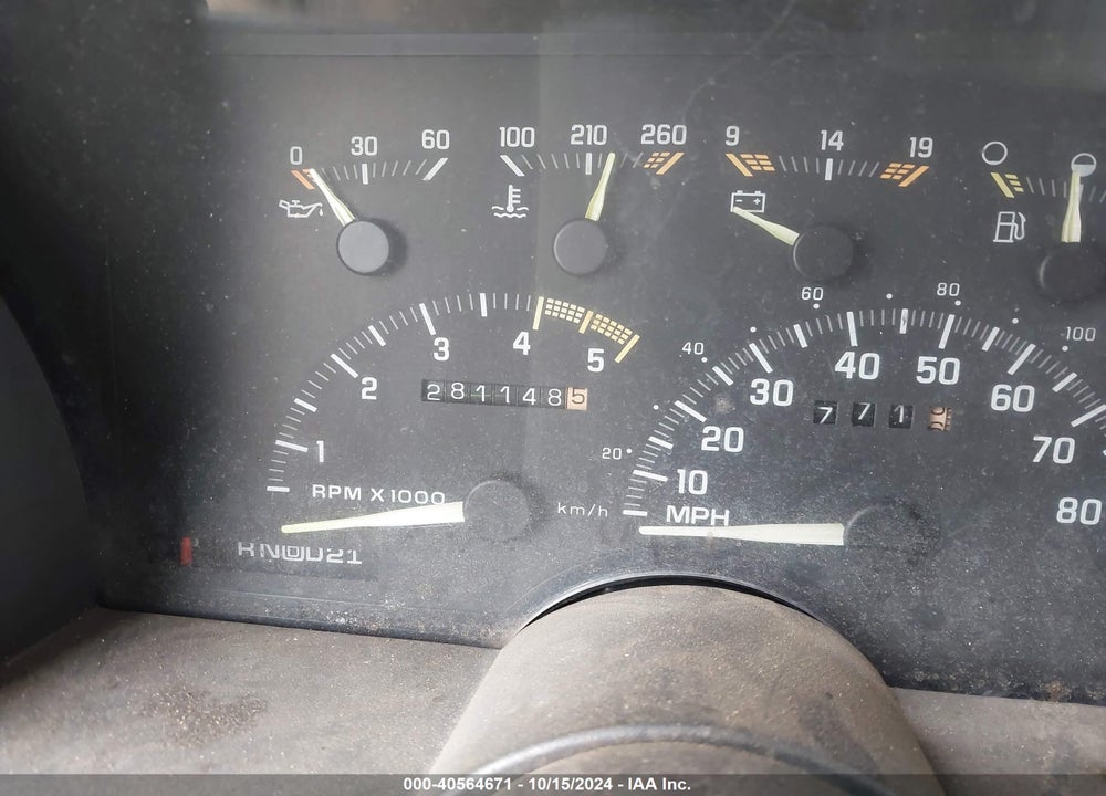 1993 CHEVROLET BLAZER K1500 VIN: 1GNEK18K2PJ393314