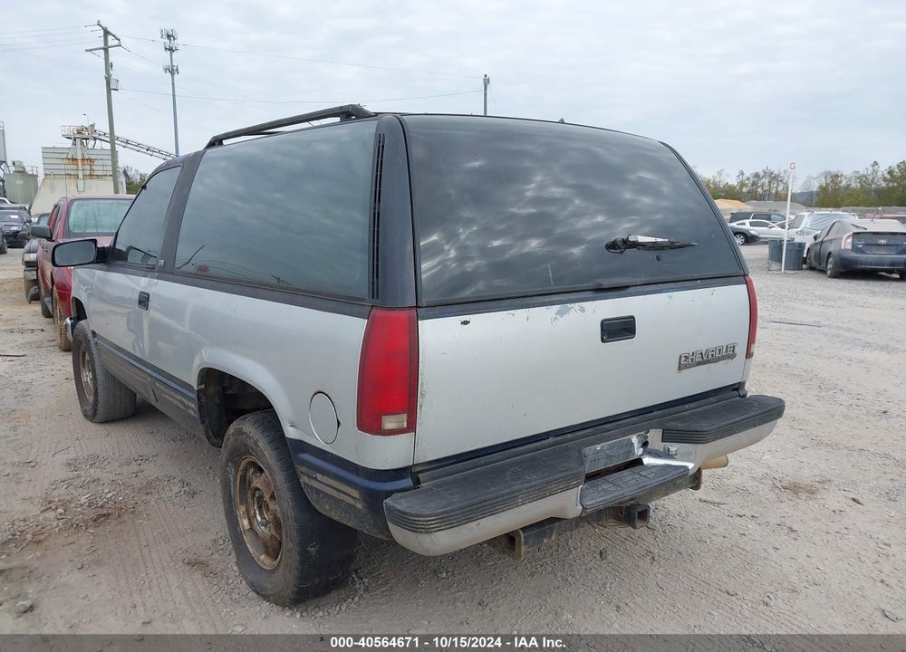 1993 CHEVROLET BLAZER K1500 VIN: 1GNEK18K2PJ393314