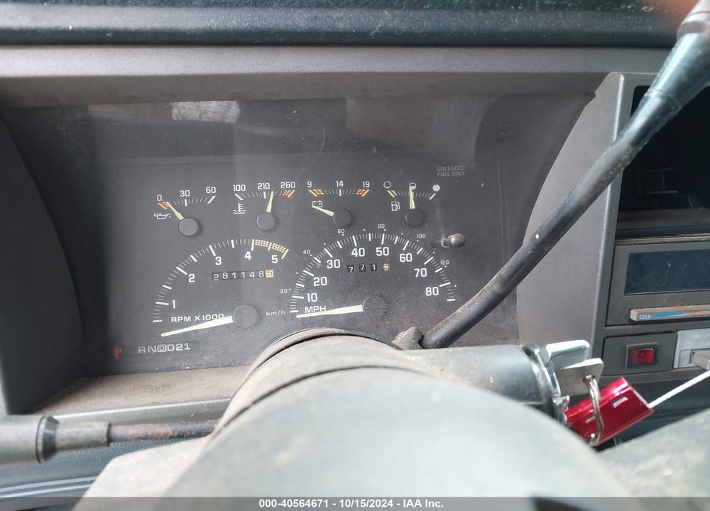 1993 CHEVROLET BLAZER K1500 VIN: 1GNEK18K2PJ393314