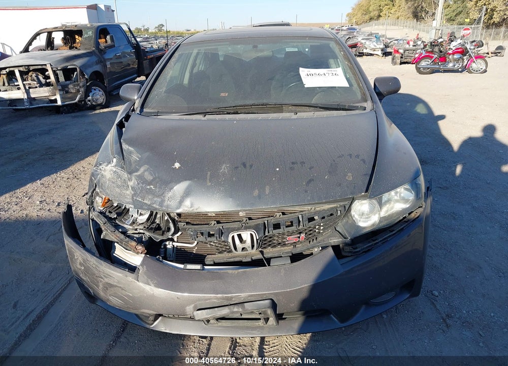 2009 HONDA CIVIC SI VIN: 2HGFA555X9H703575