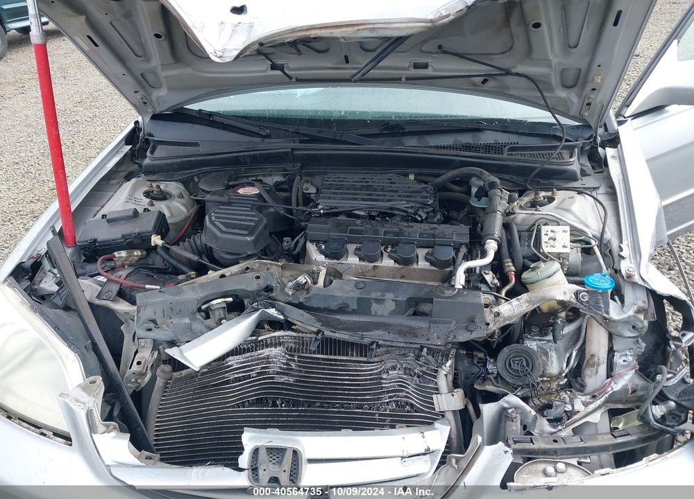 2001 HONDA CIVIC EX VIN: 2HGES25751H554795