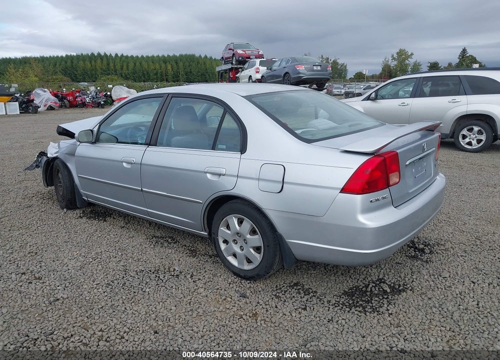 2001 HONDA CIVIC EX VIN: 2HGES25751H554795