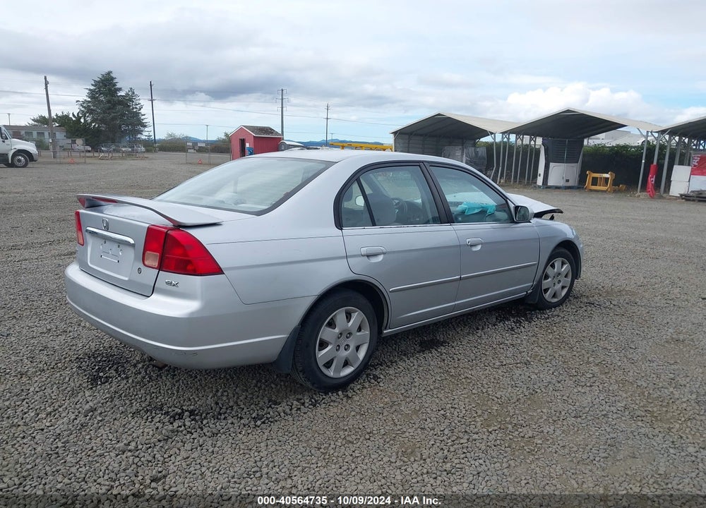 2001 HONDA CIVIC EX VIN: 2HGES25751H554795