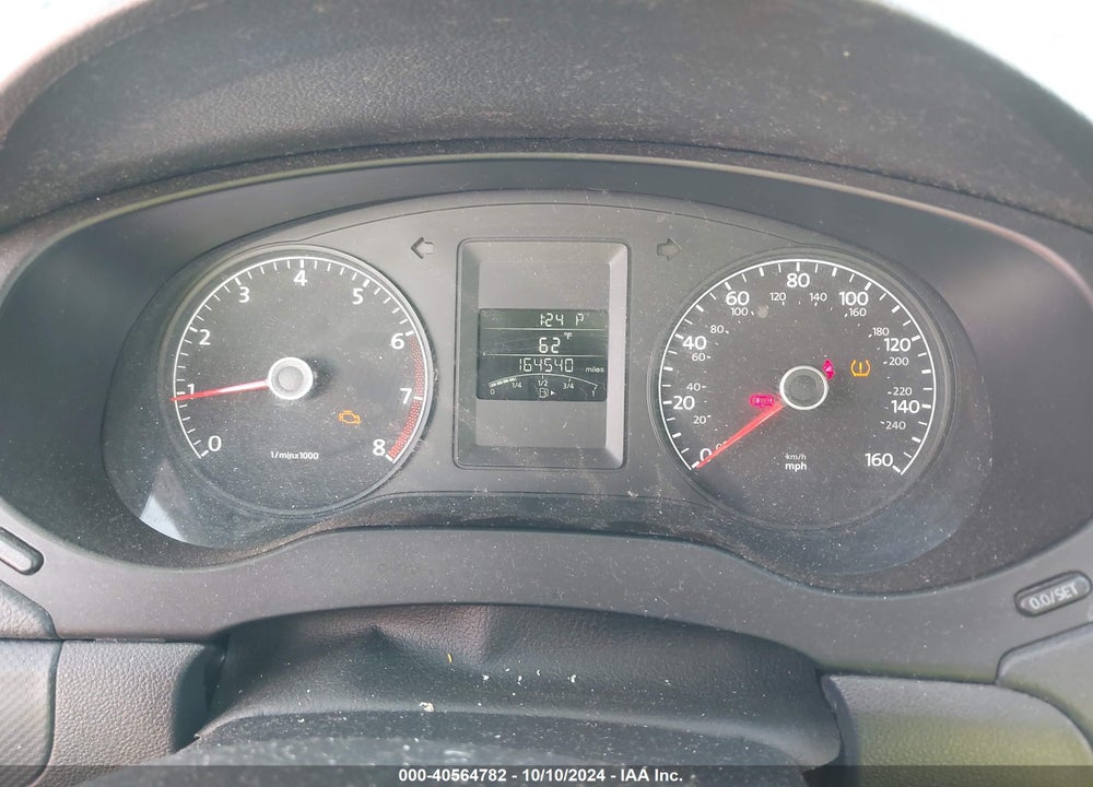 2012 VOLKSWAGEN JETTA 2.0L S VIN: 3VW2K7AJXCM357624