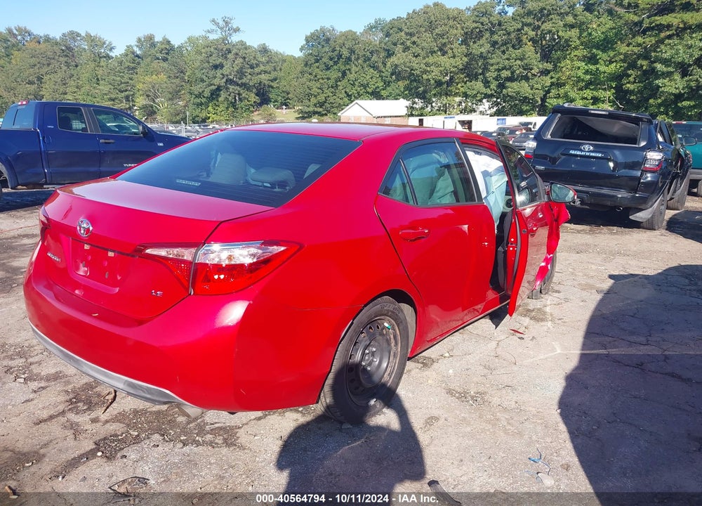 2019 TOYOTA COROLLA LE VIN: 2T1BURHE1KC215686