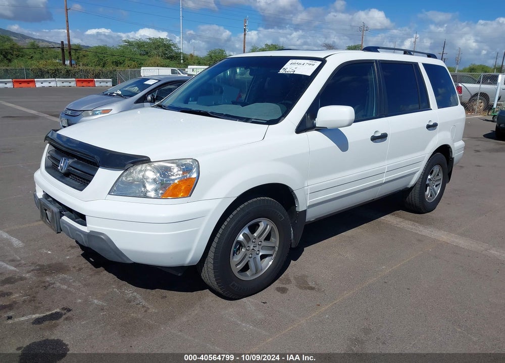 2005 HONDA PILOT EX-L VIN: 5FNYF18505B068007