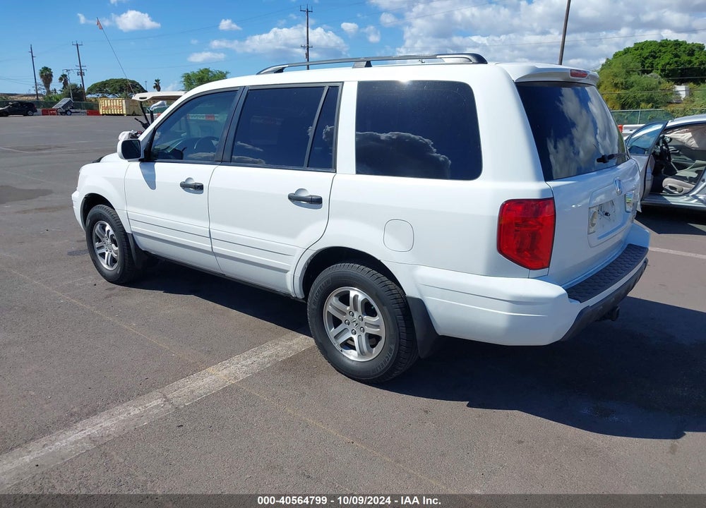 2005 HONDA PILOT EX-L VIN: 5FNYF18505B068007