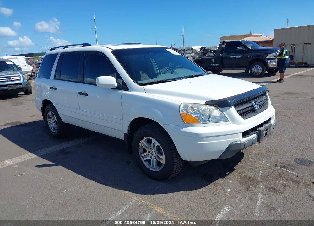 2005 HONDA PILOT EX-L VIN: 5FNYF18505B068007