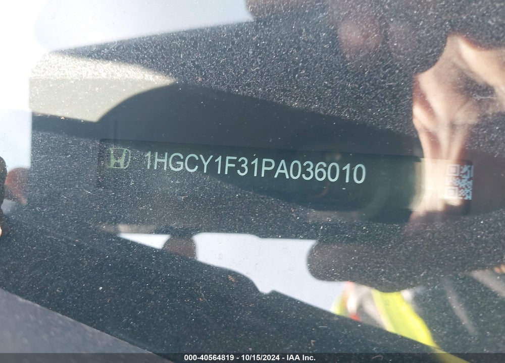 2023 HONDA ACCORD VIN: 1HGCY1F31PA036010