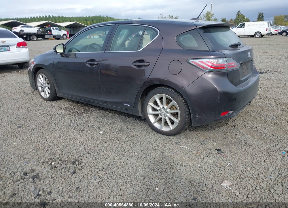 2011 LEXUS CT 200H PREMIUM VIN: JTHKD5BH0B2044521