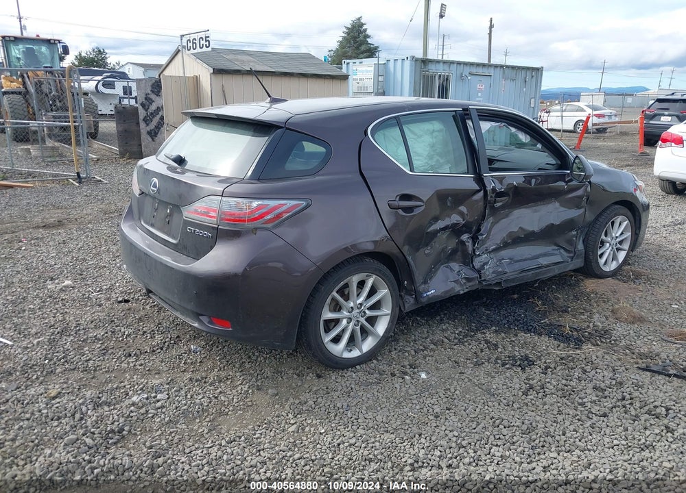 2011 LEXUS CT 200H PREMIUM VIN: JTHKD5BH0B2044521