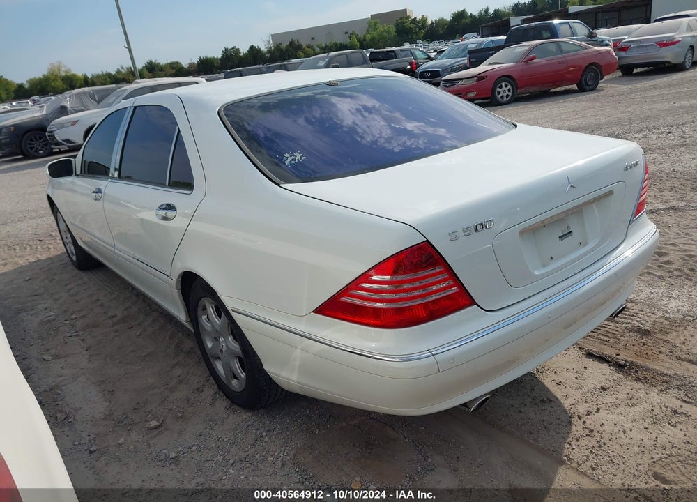 2005 MERCEDES-BENZ S 500 4MATIC VIN: WDBNG84J85A455374