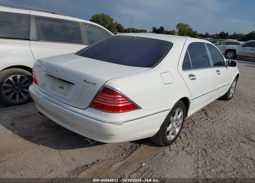 2005 MERCEDES-BENZ S 500 4MATIC VIN: WDBNG84J85A455374