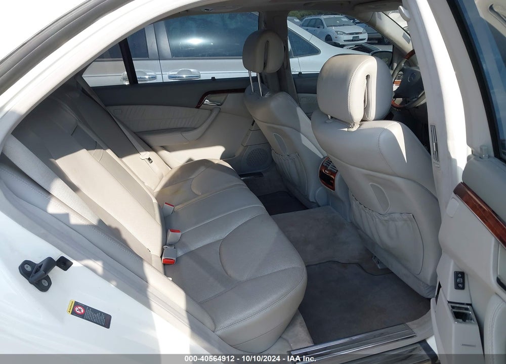 2005 MERCEDES-BENZ S 500 4MATIC VIN: WDBNG84J85A455374