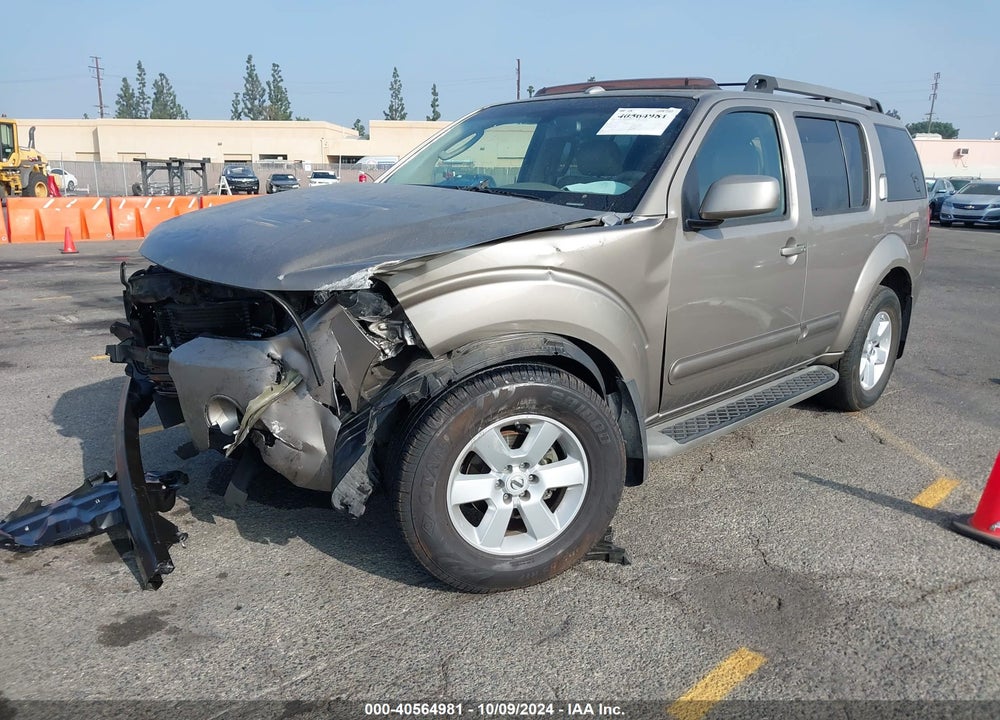 2008 NISSAN PATHFINDER SE VIN: 5N1AR18U98C601078