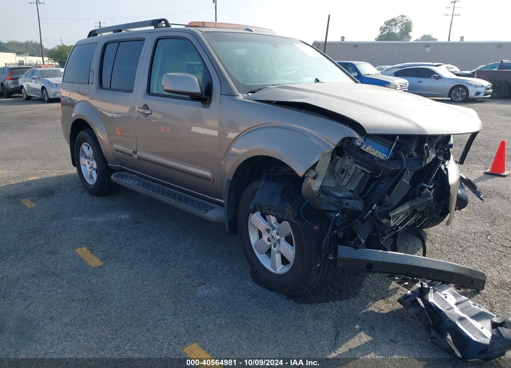 2008 NISSAN PATHFINDER SE VIN: 5N1AR18U98C601078