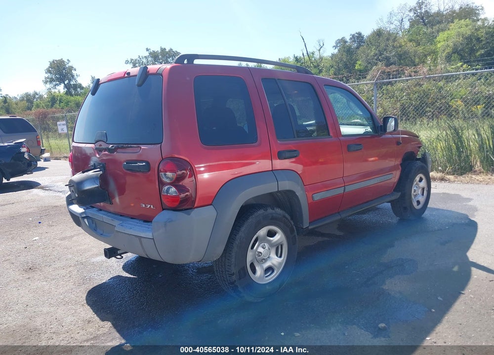 2005 JEEP LIBERTY SPORT VIN: 1J4GK48K55W718423