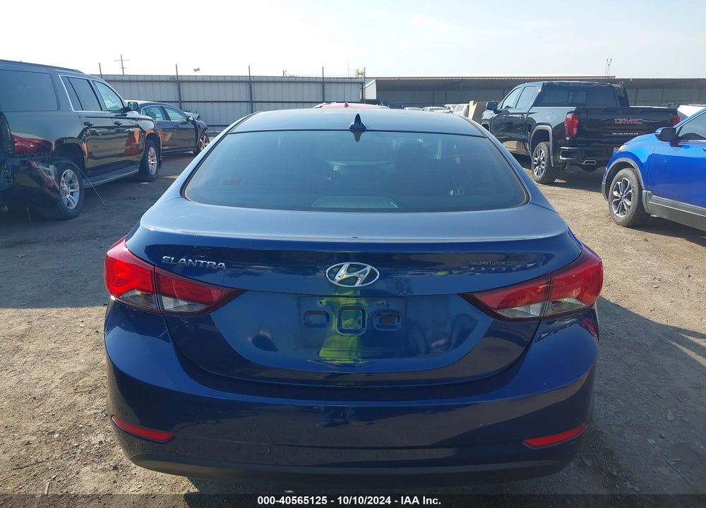 2015 HYUNDAI ELANTRA SE VIN: 5NPDH4AE1FH609850
