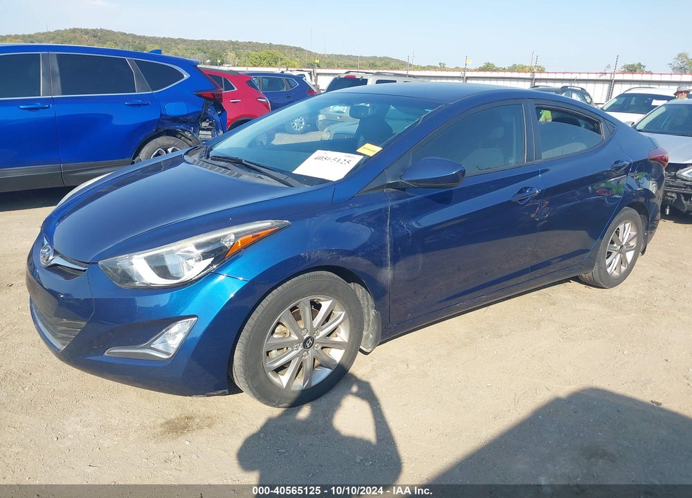 2015 HYUNDAI ELANTRA SE VIN: 5NPDH4AE1FH609850