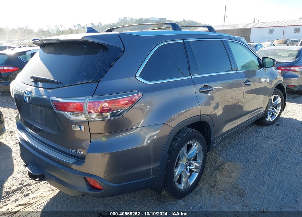 2016 TOYOTA HIGHLANDER HYBRID LIMITED VIN: 5TDDCRFH7GS016827