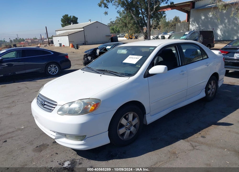 2003 TOYOTA COROLLA S VIN: 1NXBR32E63Z170140