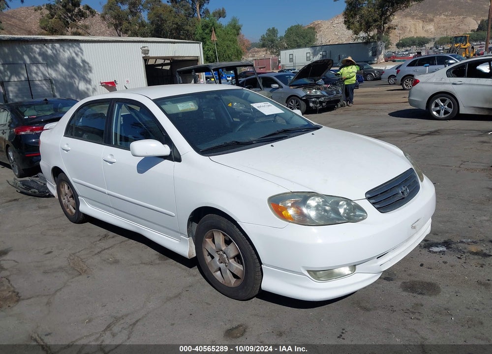 2003 TOYOTA COROLLA S VIN: 1NXBR32E63Z170140