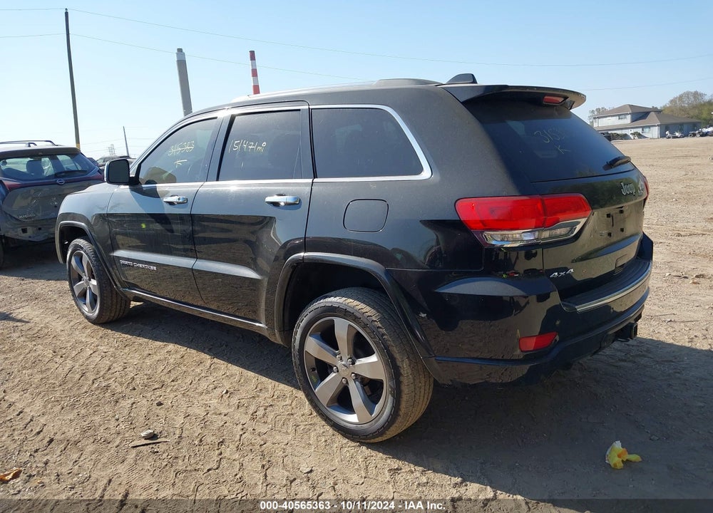 2014 JEEP GRAND CHEROKEE OVERLAND VIN: 1C4RJFCT0EC315383