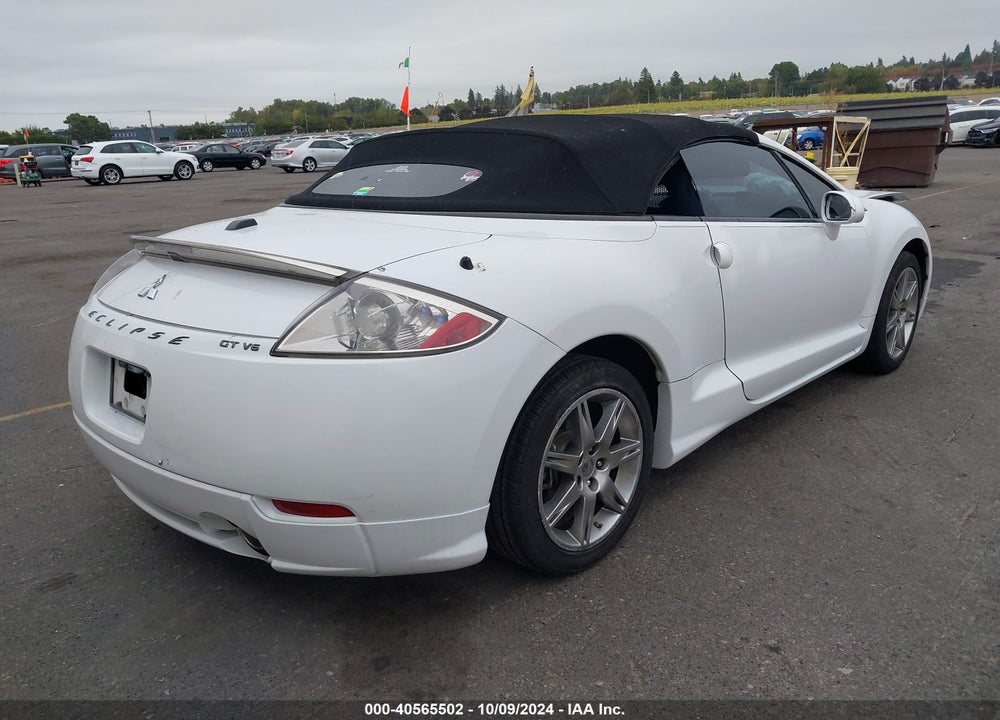 2008 MITSUBISHI ECLIPSE SPYDER GT VIN: 4A3AL35TX8E009526