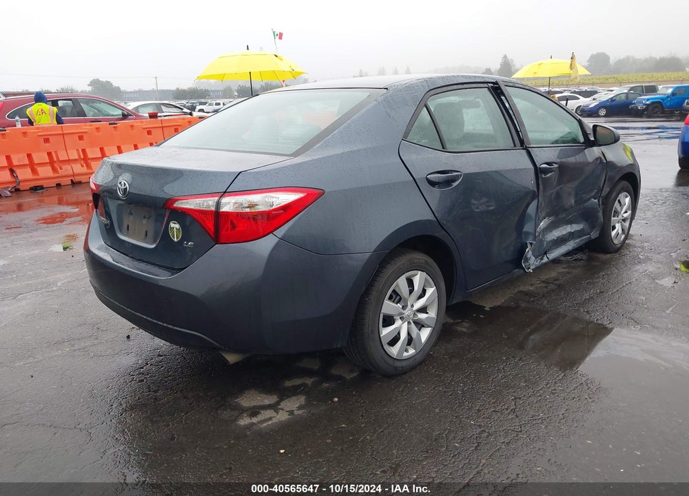 2016 TOYOTA COROLLA LE VIN: 2T1BURHE1GC491258