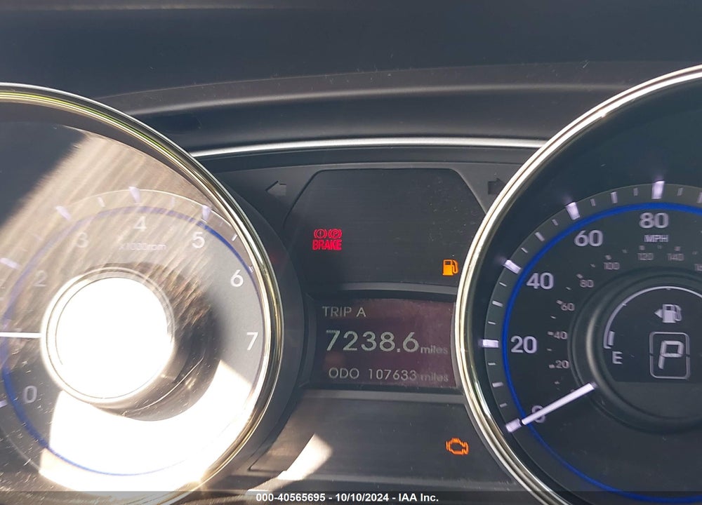 2013 HYUNDAI SONATA GLS VIN: 5NPEB4AC5DH620321
