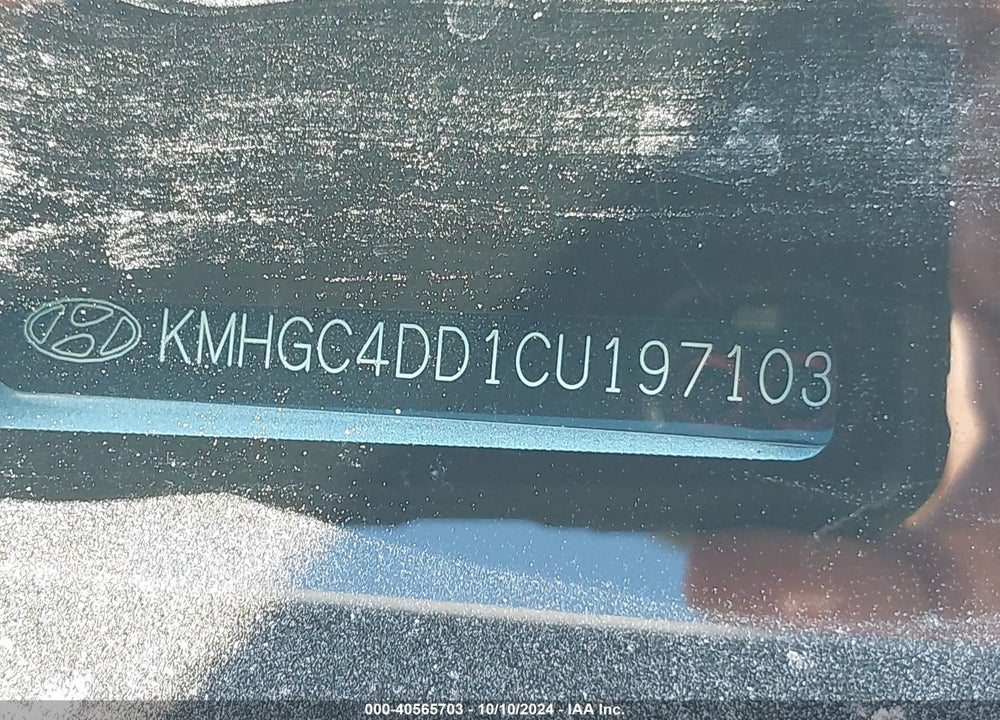 2012 HYUNDAI GENESIS 3.8 VIN: KMHGC4DD1CU197103