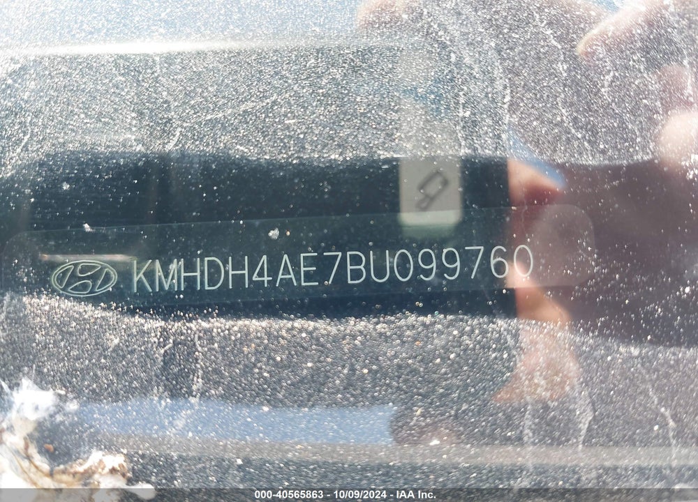 2011 HYUNDAI ELANTRA GLS (ULSAN PLANT) VIN: KMHDH4AE7BU099760